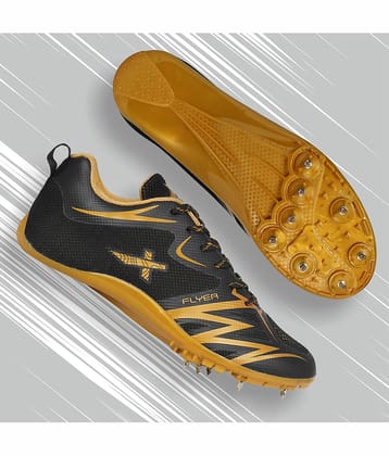Vector X FLYER SPIKES Gold Running Shoes Black