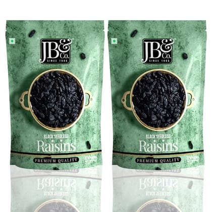 Afghan Seedless Black Raisins (Kali Kishmish) | 500gm