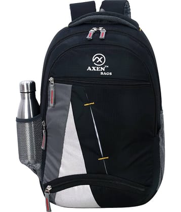 AXEN BAGS 30 Ltrs Polyester Backpack *For Men ( Black )