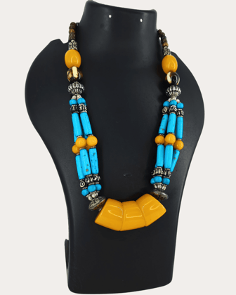 Gypsy Women Ethnic Tribal Fashion Necklace-Teal