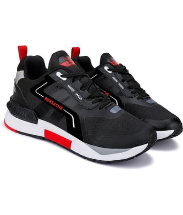 Bersache Men Casual Shoes Black Men's Outdoor