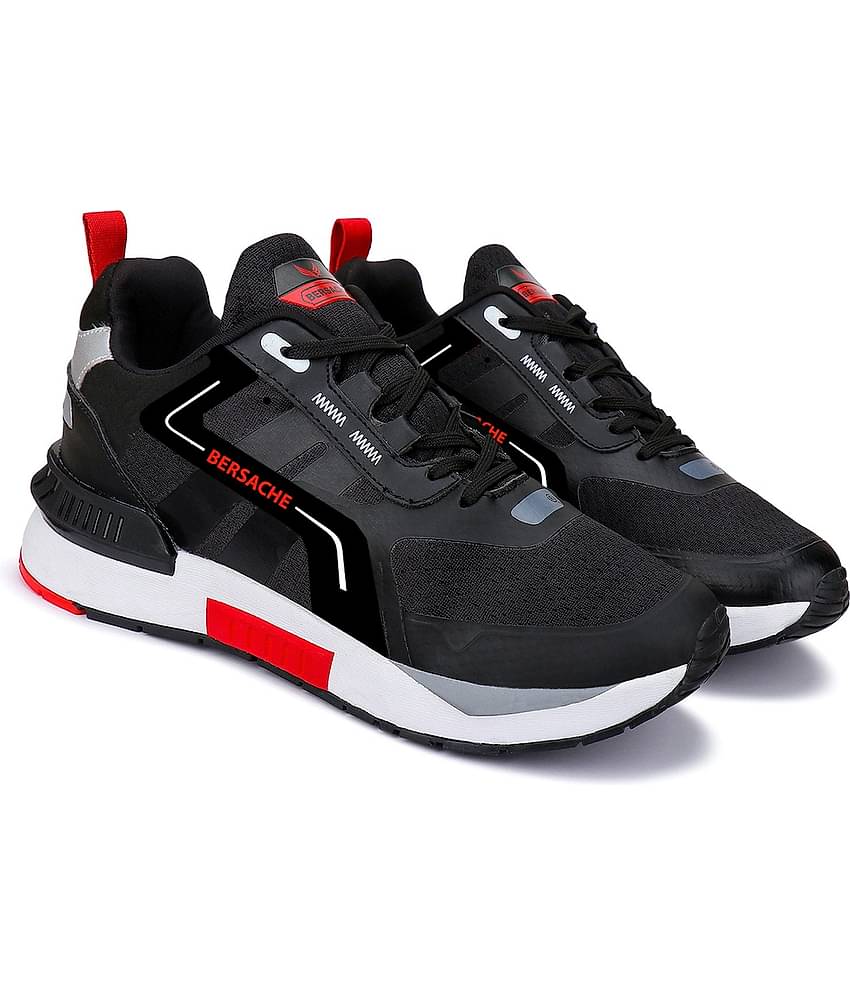 Bersache Men Casual Shoes Black Men's Outdoor