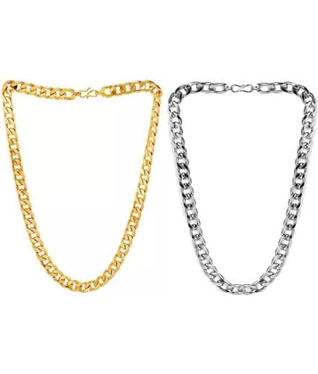 Astrodidi Gold Plated Alloy Chain ( Pack of 2 )