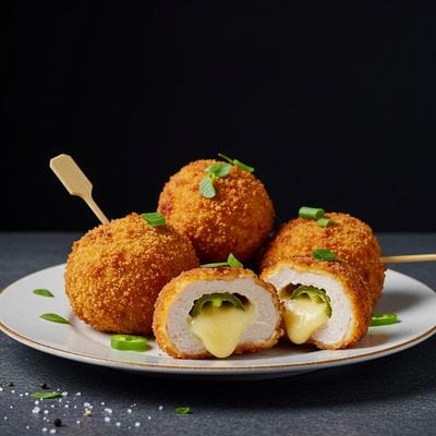 Chicken Cheese And Jalapeno Kievs