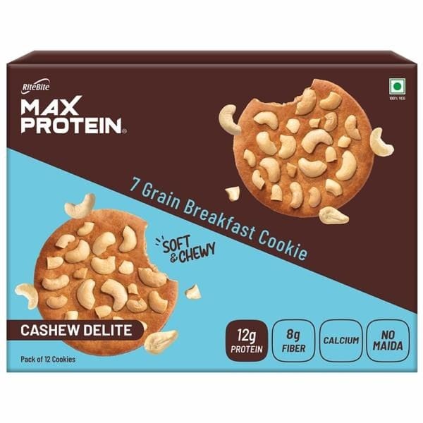 RiteBite Max Protein Cookies Cashew Delite, 720 gm