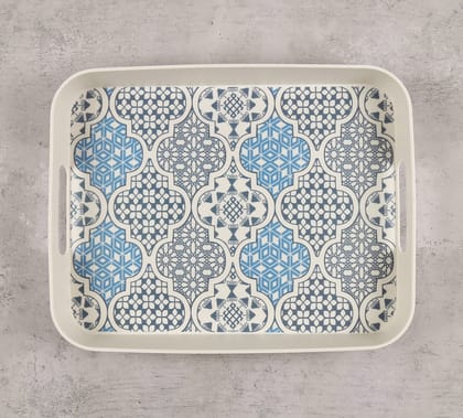 India Circus Mughal Jhali Rectangle Large Bamboo Tray