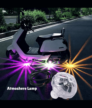 Aksmit Multicolour LED Star Light for Bike, Scooty Brake Light, 12V, 20W, Pack of 1