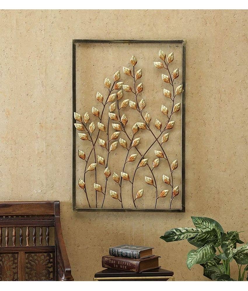 Iron Rectangular Decorative Plate Multi - Pack of 1