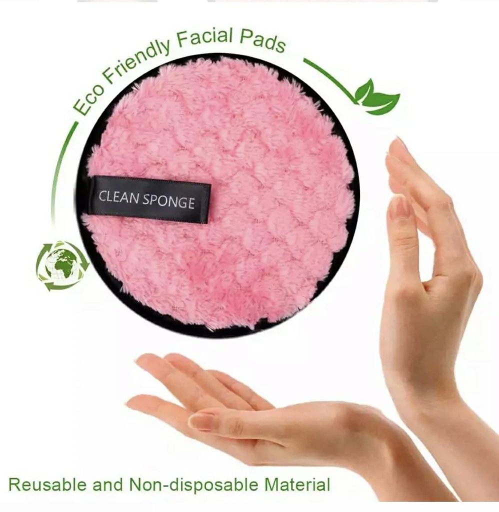 Cotton pads for Face Reusable Makeup Remover Facial Cleansing Makeup Remover - Makeup - Remover | Buy online on ZillyBuy