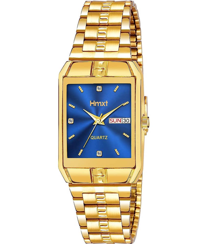 HMXT Gold Stainless Steel Analog Men's Watch
