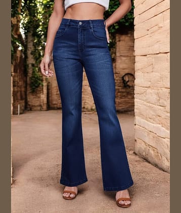 Miss Chase - Blue Denim Bootcut Women's Jeans ( Pack of 1 )