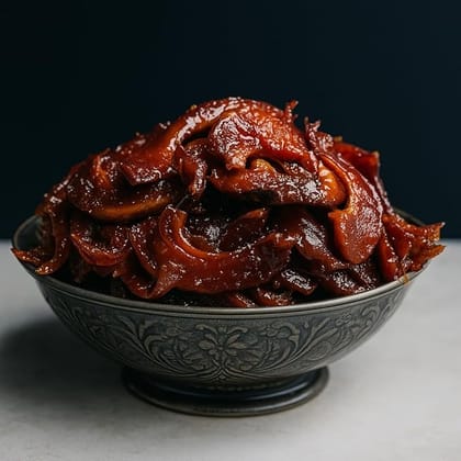 BANGLARMISTI Chalta r Aachar - Bengali Style Chalta Pickle, Elephant Apple, Jaggery, Homemade, Preservative Free, No Artificial Colour,250g