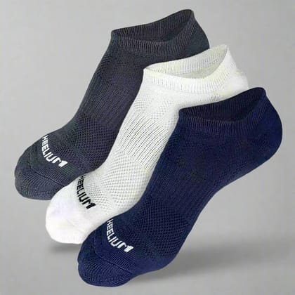 Bamboo Zero Socks for Men - 3 Pairs-Grey | Off White | Navy Blue