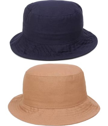Zacharias - Multi Color Cotton Men's Hat ( Pack of 2 )