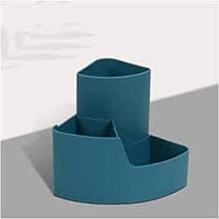 3 Grid Pen Stand - Blue - Single Piece