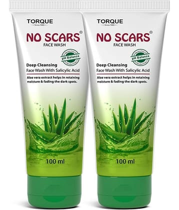 NO SCARS Face Wash - Exfoliating Face Wash For All Skin Type ( Pack of 2 )