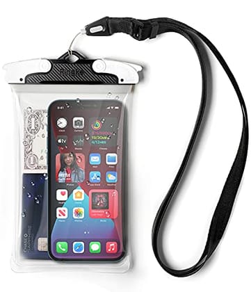 U-Fix Round WaterProof Universal Phone Case  (Large)-BLACK ( Large )