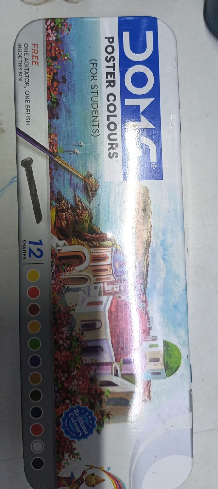 DOMS Poster Colours  12 Shades (Tin Box)