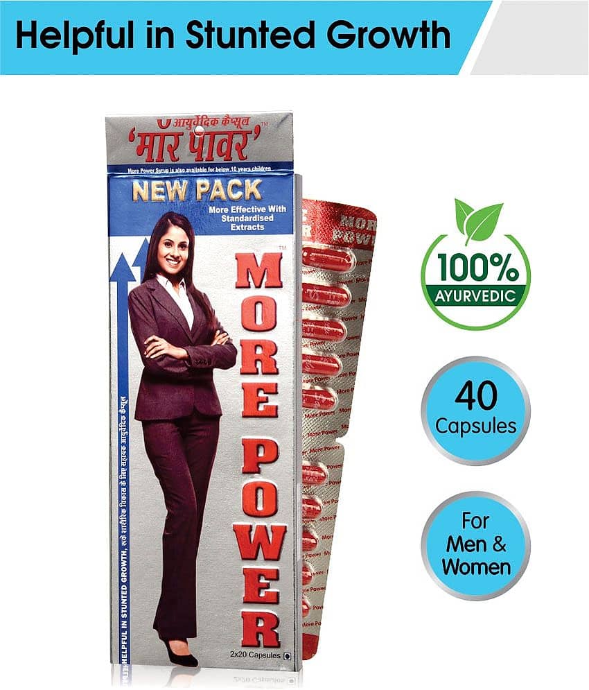 More Power Ayurvedic 40 Caps(Pack of 1) Capsule 500 Mg