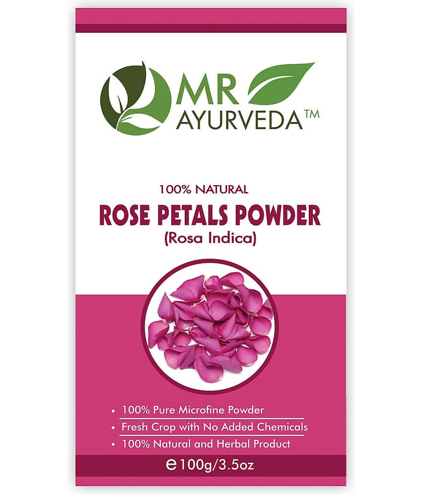 MR Ayurveda Rose Petals Powder for Skin Face Pack Masks 100 gm