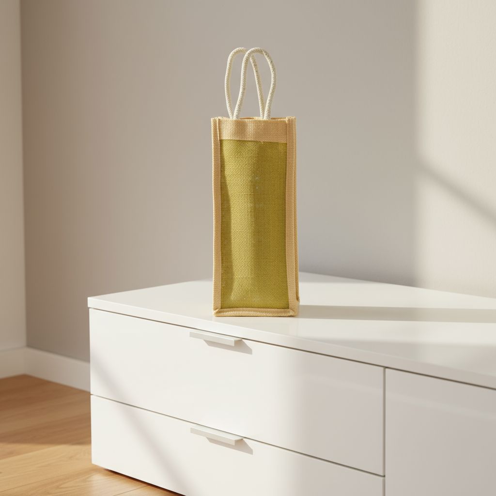 Handloom Jute Bottle Bag