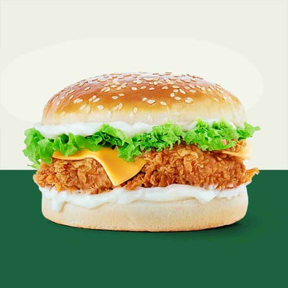 Classic crispy chicken burger