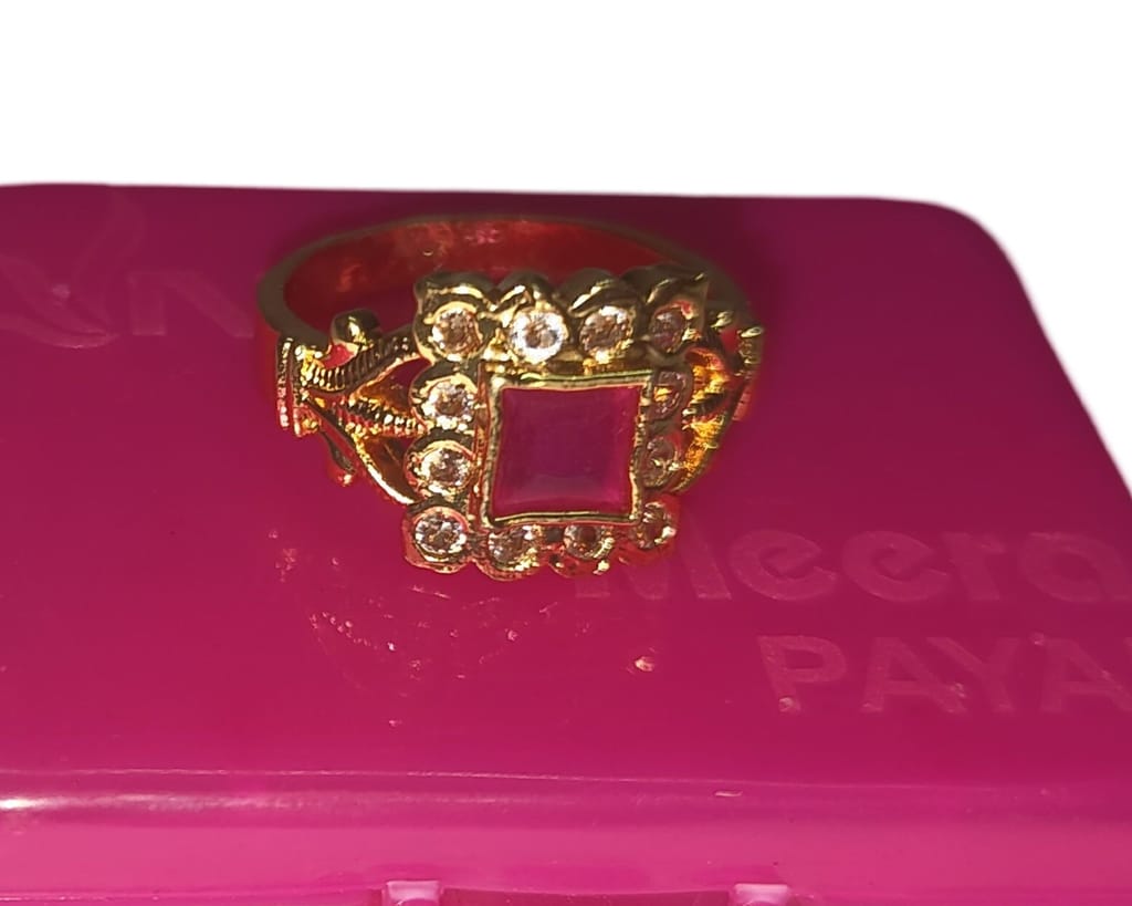 Gold Plated Adjustable Ring