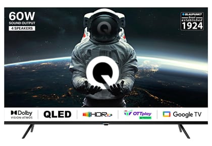 Blaupunkt 189 cm (75 inches) Quantum Dot Series 4K Ultra HD QLED Google TV 75QD7040 (Black) Black Blaupunkt 189 cm (75 inches) Quantum Dot Series 4K Ultra HD QLED Google TV 75QD7040 (Black) Black