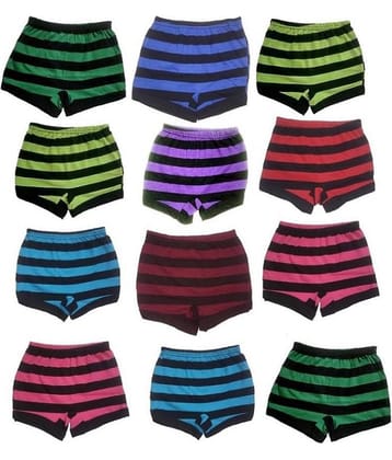 MRB - Multi Cotton Girls Panties ( Pack of 12 )