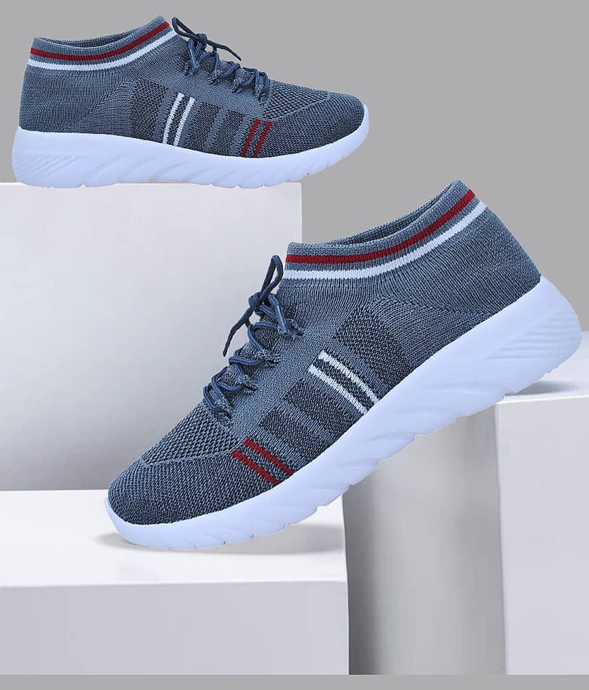 Clymb SOCKS-7 GREY Gray Men's Sports Running Shoes