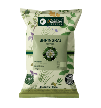 Riddhish Herbals Bhringraj Powder (100 gm Each) - combo pack (3)