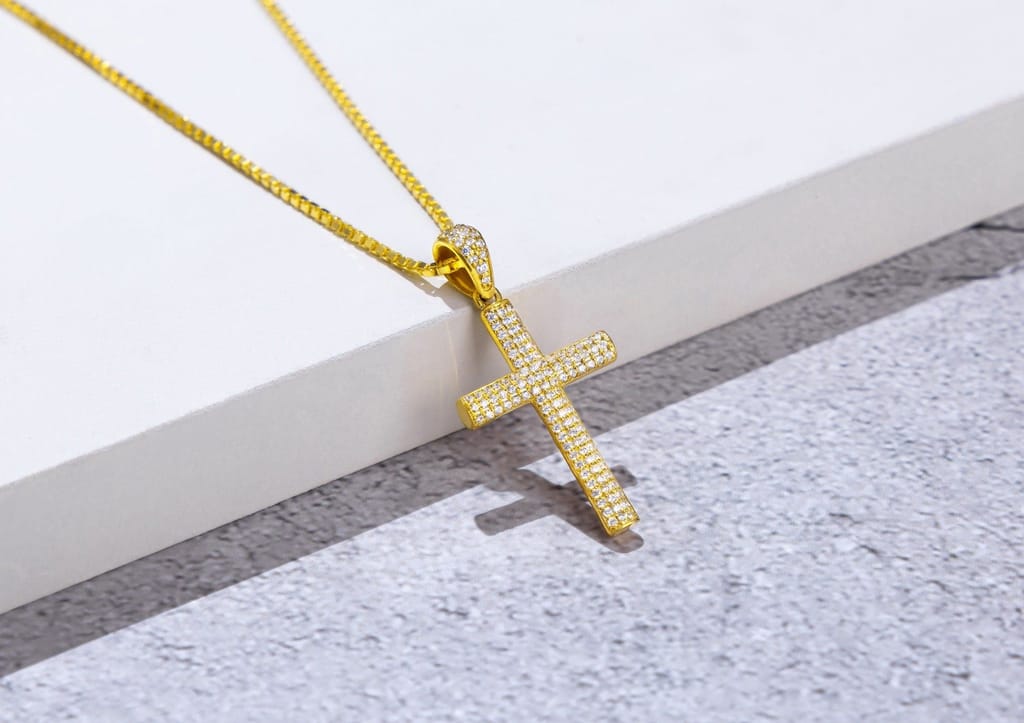 Iced Out Cross Pendant