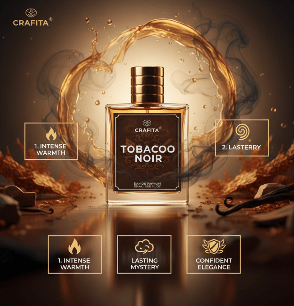 Manculine -Tobacoo Noir Men's Perfume | Luxurious Bold & Long-Lasting Premium Scent | 50mL