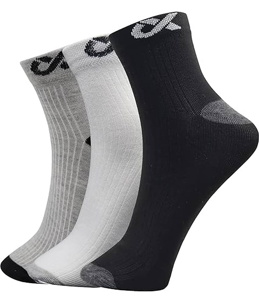 XJARVIS Pack of 3 Men's Cotton Blend Ankle Length Socks ( Multicolor )