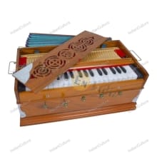 Indian Cultura 5 Stopper Multifold Bellow Two Reeds 3 Octave 37 Keys Harmonium