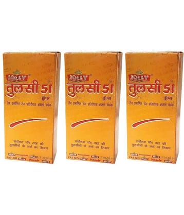 Jolly Pharma Tulsi Ras - Tulsi Drops - Natural Tulsi Liquid For Immunity Booster Pack of 3