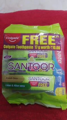 SANTOOR LIME&ALOE VERA SOAP 4N PACK