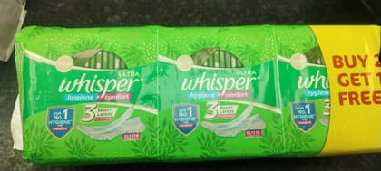 Whisper ultra hygiene buy 2 get 1 free 