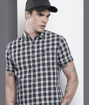 The Indian Garage Co Slim Fit Opaque Checked Casual Shirt