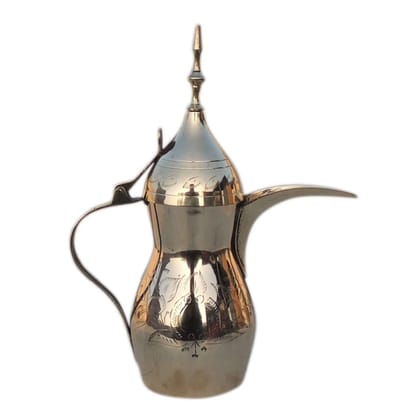Brass Showpiece Arabic Dallah, Coffee Tea Pot (ZMAS580 F)