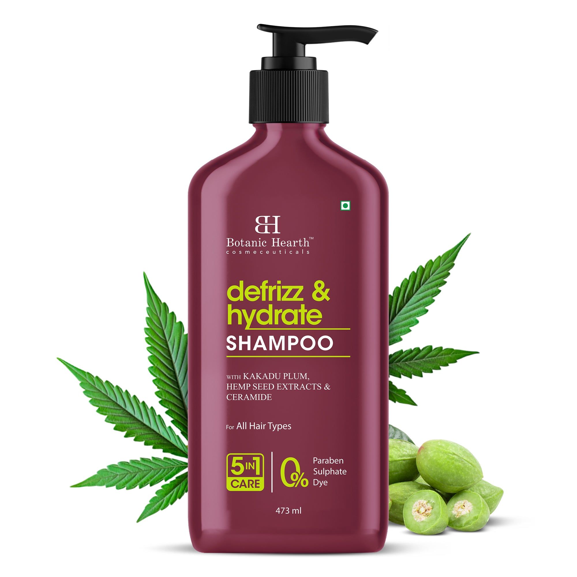 Defrizz & Hydrate Shampoo with Hemp Seed Extract & Ceramide