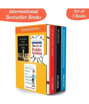 Personality Development for Business Management Books Set (Set of 3) - How I Raised Myself From Failure To Success In Selling, The Leader In You, The Art of Public Speaking