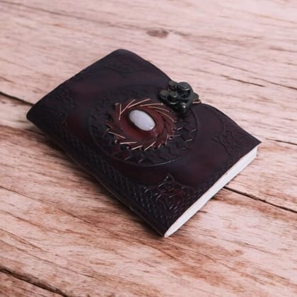 Handmade Notebook, Elegant Fabric Cover 17x12cm