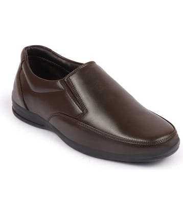 Fausto Brown Men's Slip On Formal Shoes