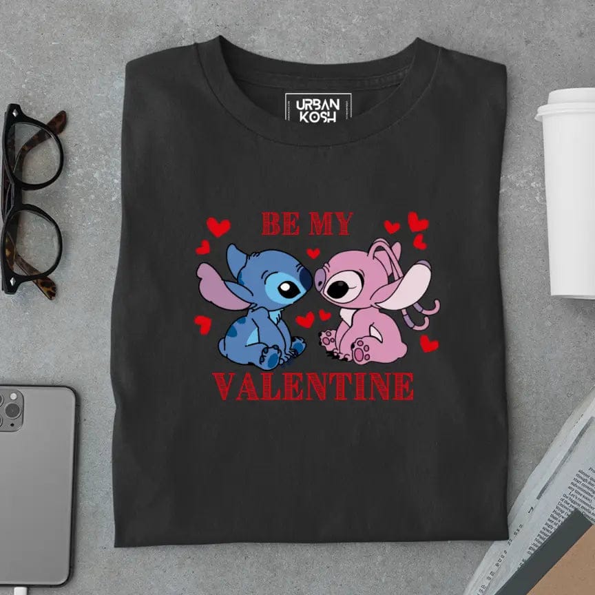 Be My Valentine Exclusive Premium Couple T-Shirt – Valentine’s Day Special-Black / S
