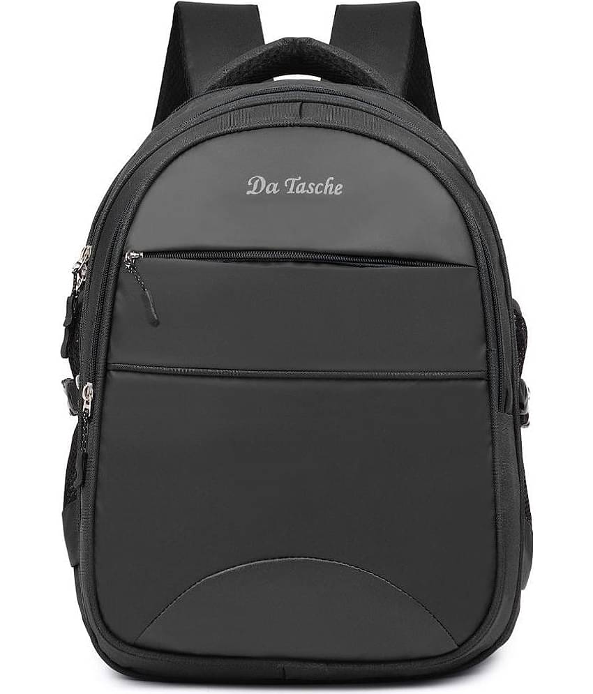 Da Tasche Black Polyester Backpack For Kids