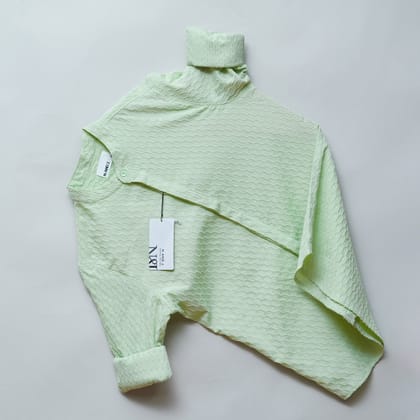 Pista | Geometric Pattern | Mandarin Collar Shirt-S