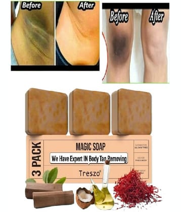 Treszo Skin Whitening GHAR SOAPS Magic Soap Refreshing Skin Soap for All Skin Type ( Pack of 3 )