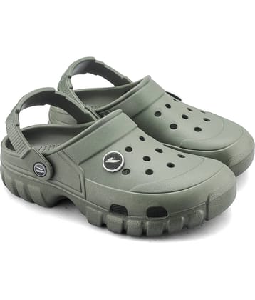 ASIAN AGC-18cOLIVE - Olive Men's Clogs