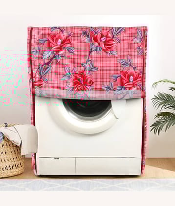 E-Retailer Single Polyester Red Washing Machine Cover for Universal Front Load